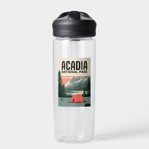 Acadia National Park Camping Vintage Trinkflasche
