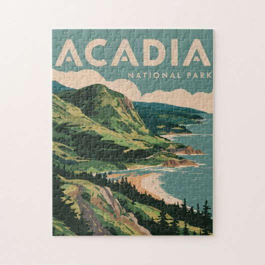 Acadia National Park Coastline Puzzle (Vertikal)