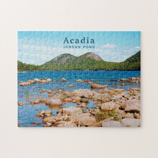 Acadia National Park Custom Foto Jordan Pond Puzzle (Horizontal)