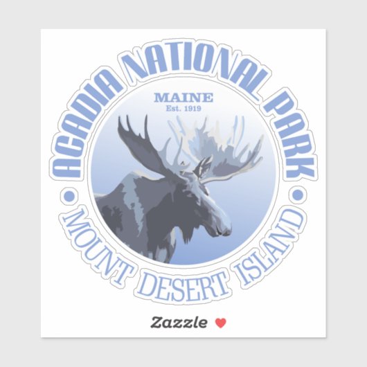 Acadia National Park (Elche) Aufkleber (Blatt)