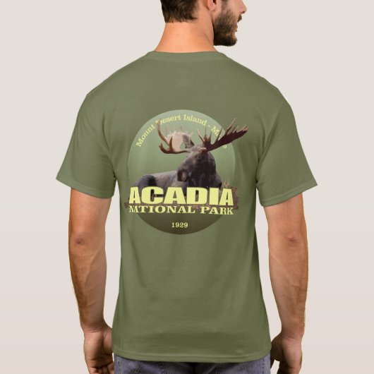 Acadia National Park (Elche) WT T-Shirt (Rückseite)