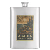 Acadia National Park Flask Flachmann (Vorderseite)