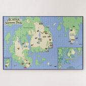 Acadia National Park Illustrated Map Puzzle (Horizontal)