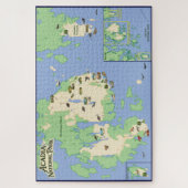 Acadia National Park Illustrated Map Puzzle (Vertikal)