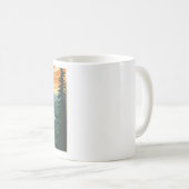 Acadia National Park Illustration Retro Kaffeetasse (VorderseiteRechts)