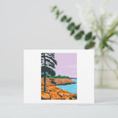 Acadia National Park im Südwesten von Bar Harbour Postkarte (Stehend Vorderseite)