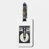 Acadia National Park Lighthouse Moon Gepäckanhänger (Rückseite vertikal)