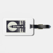 Acadia National Park Lighthouse Moon Gepäckanhänger (Rückseite horizontal)