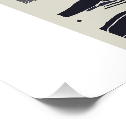 Acadia National Park Lighthouse Moon Poster (Ecke)