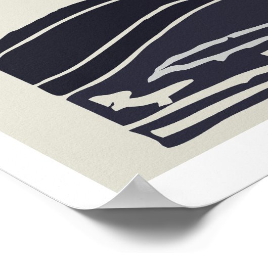 Acadia National Park Lighthouse Moon Poster (Ecke)