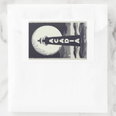 Acadia National Park Lighthouse Moon Rechteckiger Aufkleber (Tasche)