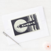 Acadia National Park Lighthouse Moon Rechteckiger Aufkleber (Umschlag)