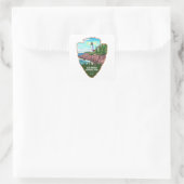 Acadia National Park Maine Arrowhead Quadratischer Aufkleber (Tasche)