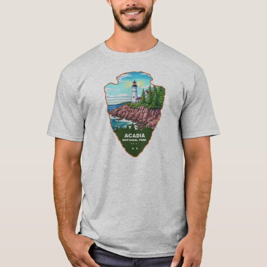 Acadia National Park Maine Arrowhead T-Shirt (Vorderseite)