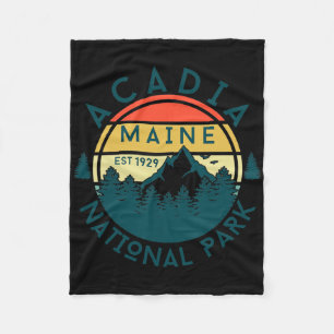 Acadia National Park Maine Berge Natur Wandern Fleecedecke