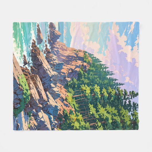 Acadia National Park, Maine Fleecedecke (Vorderseite (Horizontal))