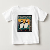 Acadia National Park, Maine | Puffins Baby T-shirt (Vorderseite)