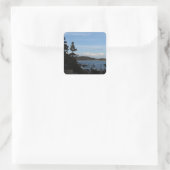 Acadia National Park, Maine Quadratischer Aufkleber (Tasche)