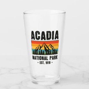 Acadia National Park, Maine Retro Vintage Glas