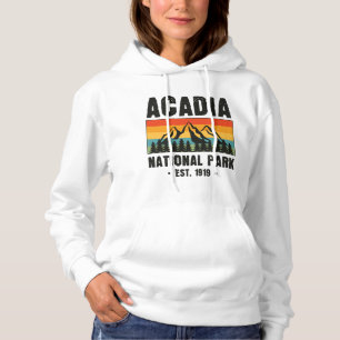 Acadia National Park, Maine Retro Vintage Hoodie