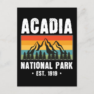 Acadia National Park, Maine Retro Vintage Postkarte