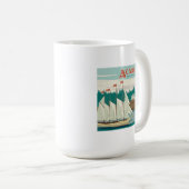 Acadia National Park, Maine | Sailboat & Whale Kaffeetasse (VorderseiteRechts)
