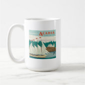 Acadia National Park, Maine | Sailboat & Whale Kaffeetasse (Links)