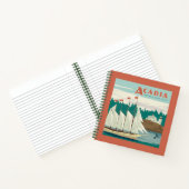 Acadia National Park, Maine | Sailboat & Whale Notizblock (Innenseite)