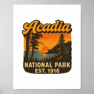 Acadia National Park Maine Sonnenaufgang Otter Cli Poster