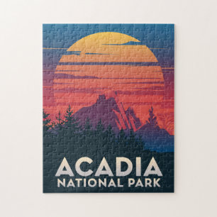 Acadia National Park Maine Sonnenuntergang Puzzle