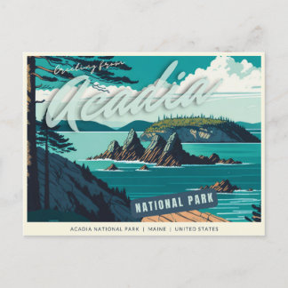 Acadia National Park, Maine, Vereinigte Staaten Postkarte