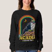 Acadia National Park Mountain Trails Nature Campin Sweatshirt (Vorderseite)