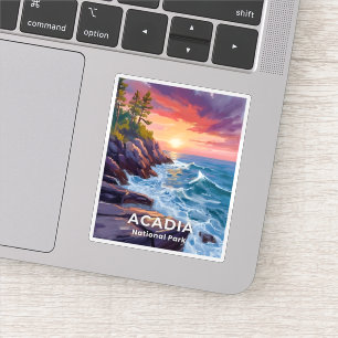 Acadia National Park   Otter Cliffs Maine Reise Aufkleber