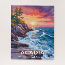 Acadia National Park | Otter Cliffs Maine Reise Puzzle