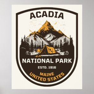 Acadia National Park Outdoor und Natur Poster