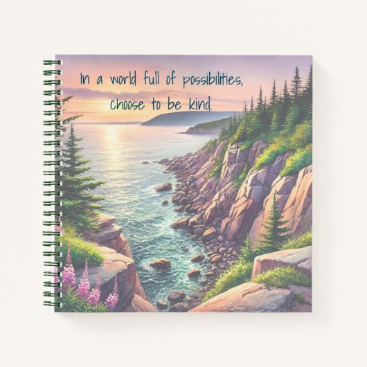 Acadia National Park & Quote Notizblock (Vorderseite)