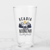 Acadia National Park Rustic Landscape Glas (Vorderseite)