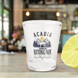 Acadia National Park Rustic Landscape Schnapsglas