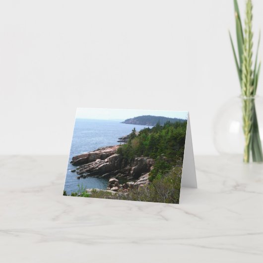Acadia National Park Shoreline, Maine Card Karte (Vorderseite)