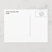 Acadia National Park Shoreline, Maine Postkarte (Rückseite)