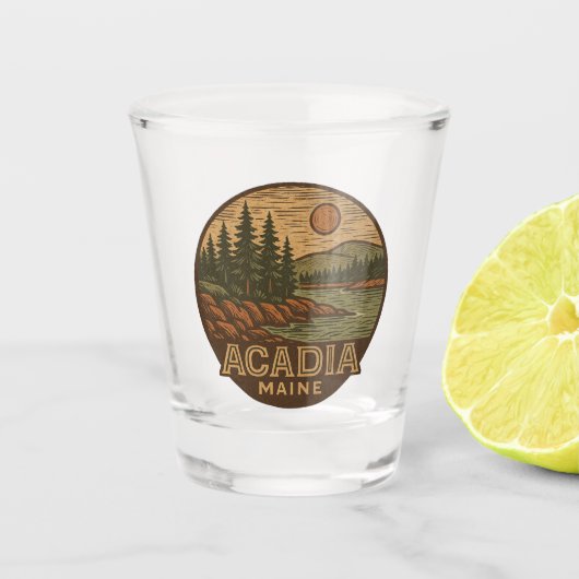 Acadia National Park Shot Glass Schnapsglas (Vorderseite)