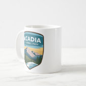 Acadia National Park Travel Abzeichen Kaffeetasse (Vorderseite Links)
