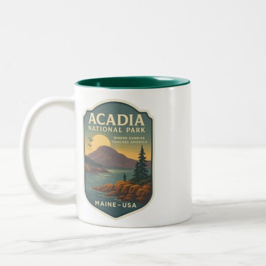 Acadia National Park Travel Mug Zweifarbige Tasse (Links)