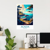 Acadia National Park Travel Print Wall Art Acadia Poster (Heimbüro)