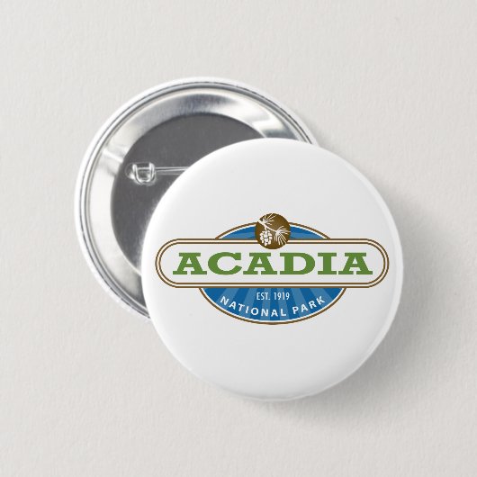 Acadia National Park USA Button (Vorne & Hinten)