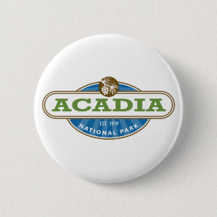 Acadia National Park USA Button