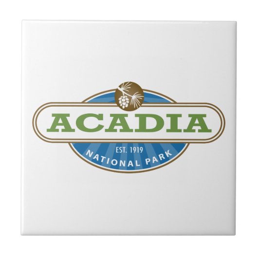 Acadia National Park USA Fliese (Vorderseite)