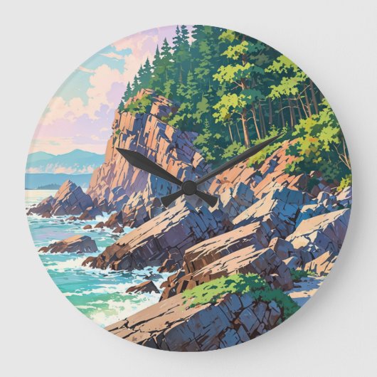 Acadia National Park, USA Große Wanduhr (Vorderseite)
