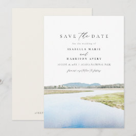 ACADIA NATIONAL PARK Wasserfarbe Save the Date Einladung