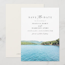 ACADIA NATIONAL PARK Wasserfarbe Save the Date Inv Einladung